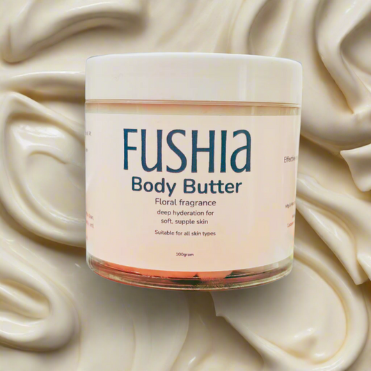 Fushia Floral Body Butter – Natural, Non-Greasy & Preservative-Free for All Skin Types