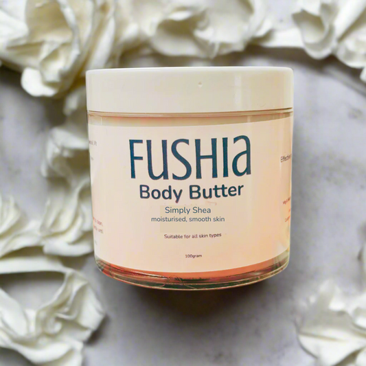 Fushia Simply Shea Body Butter – 100% Natural, Non-Greasy & Preservative-Free Skincare